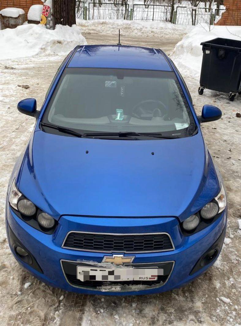 Купить Chevrolet Aveo II седан, 2012 года, цвет: Синий, за 550000 руб. в  Санкт-Петербурге